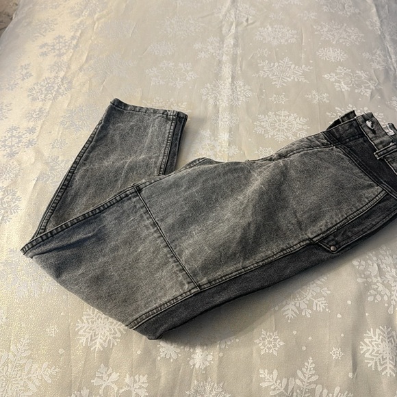 Brooks Vintage Grey Black High Rise Unique Baggy Jeans - Picture 7 of 8